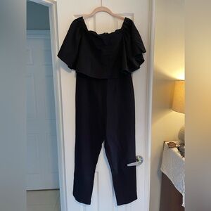 Black ASOS Off-Shoulder Jumpsuit